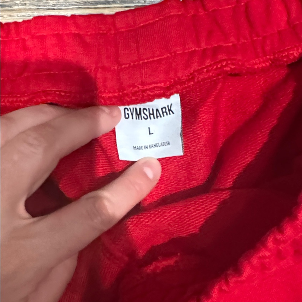 Gymshark Campus Graphic Oversized Joggers ( Size L ) 
Color: Conditioning Red - Picture 2 of 4